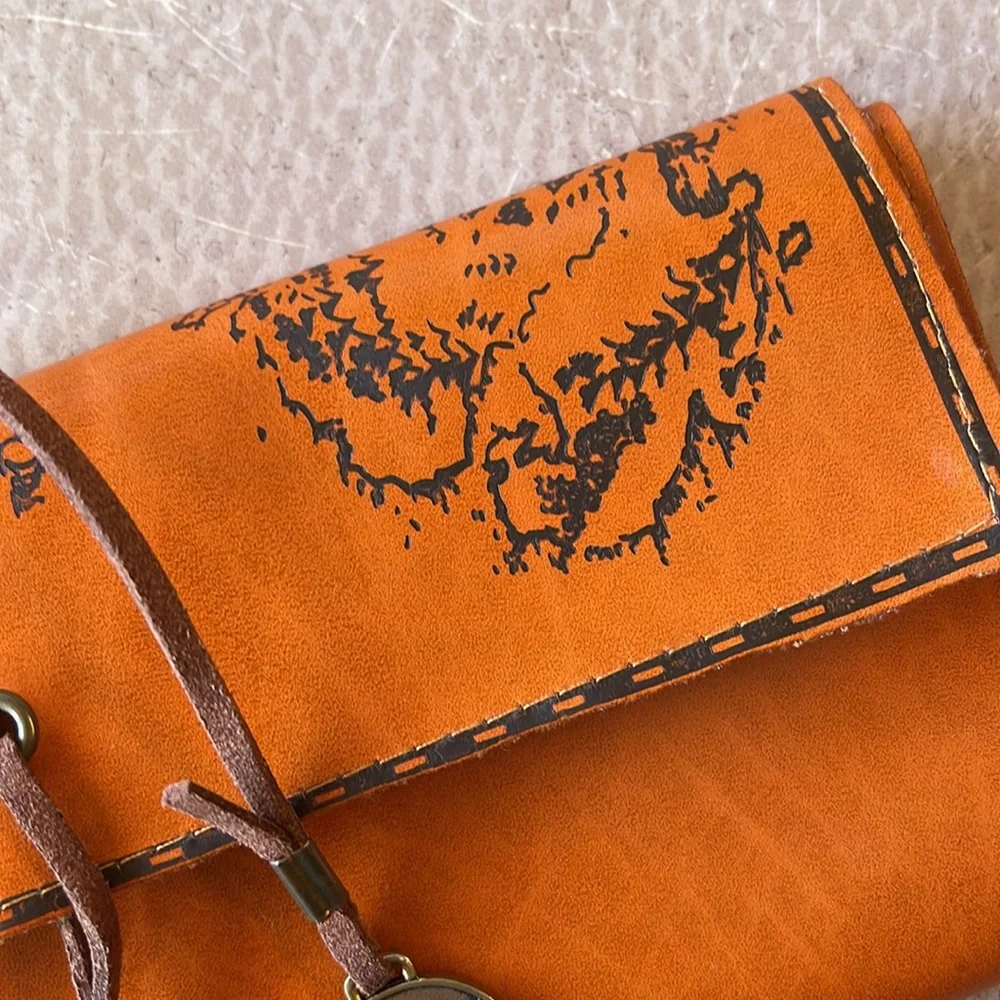 Creative Retro Luxury Treasure Map Pencil Case Roll